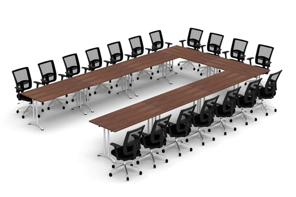 18 Person Tables Conference Meeting Seminar Training Tables & Chairs Set Includes Tables and Chairs Commercial Adjustable Manager Chairs (Chair Color Black/Table Color Java) Model 9076 26 Piece Set